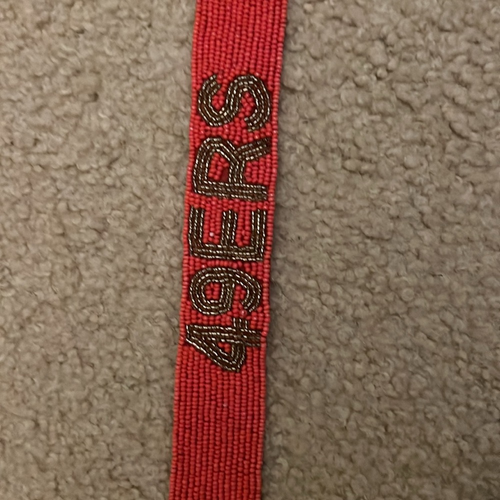 49er Bag strap. Custom made and only worn once.